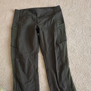 Dark Green Lululemon Athletic Leggings 10